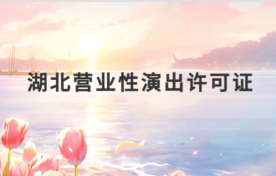 湖北營(yíng)業(yè)性演出許可證怎么辦理,申請(qǐng)流程、條件及材料指南
