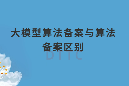 大模型算法備案與算法備案區(qū)別是什么